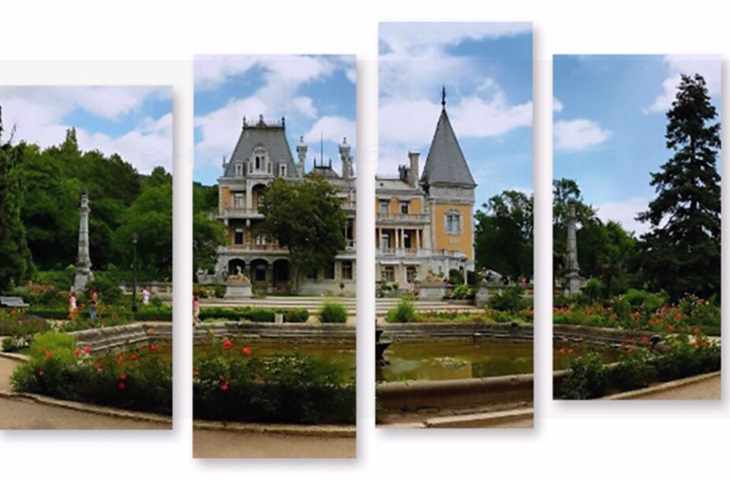 Модульные часы картины на холсте фото 882